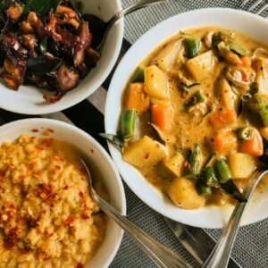 Sri Lankan rice and curry cooking experience